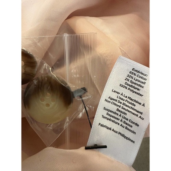 Talbots Polished Trench Coat Tie Belt Pink Women's Plus Size 3X - Picture 8 of 12